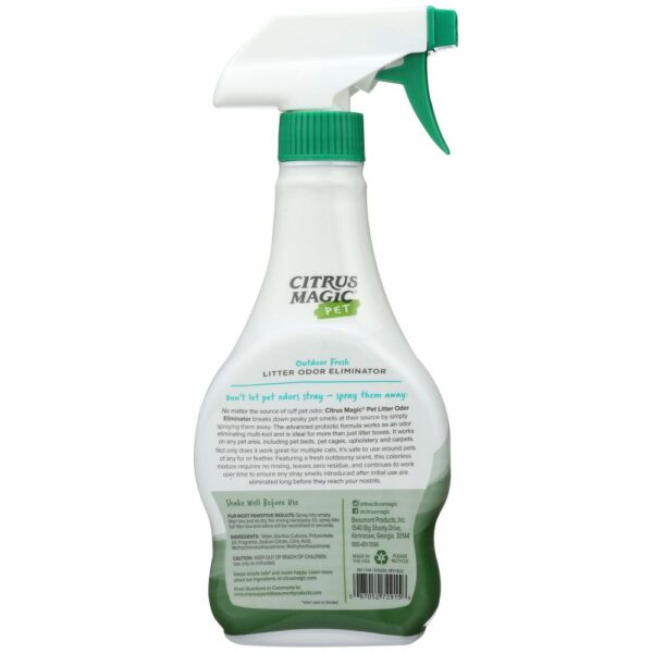 Citrus Magic Pet Probiotic Litter Odor Eliminator - Outdoor Fresh