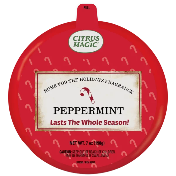 Citrus Magic Holiday Odor Absorbing Solid Air Freshener, Peppermint