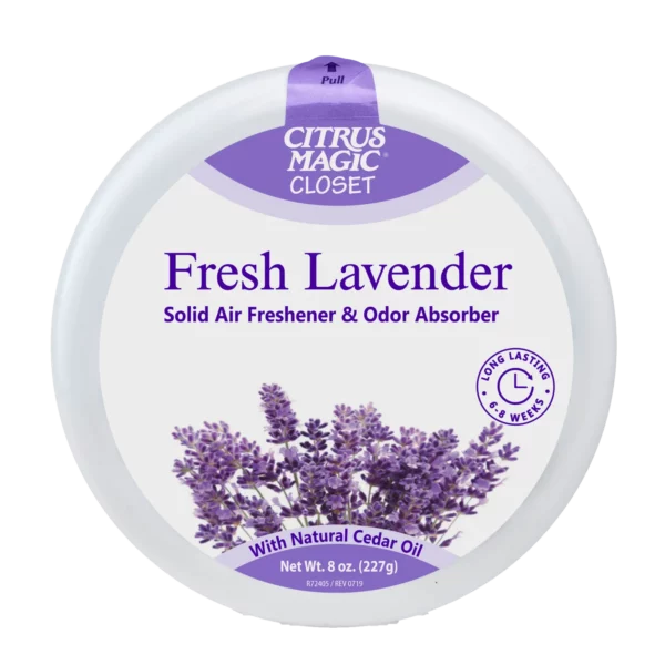 Citrus Magic For Closets Odor Absorbing Solid Air Freshener, Fresh Lavender