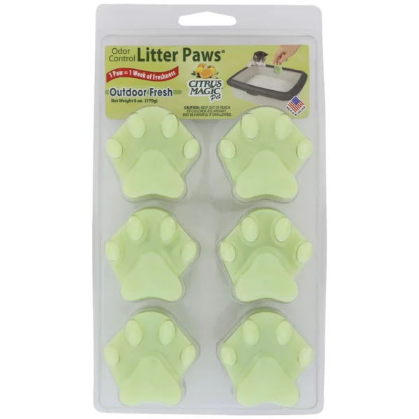 Citrus Magic Pet Odor Control "Paws" For Litter, Outdoor Fresh