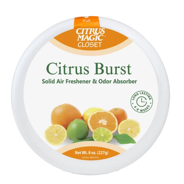 Citrus Magic For Closets Odor Absorbing Solid Air Freshener, Citrus Burst