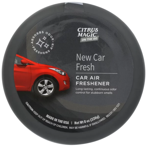 Citrus Magic On The Go Odor Absorbing Solid Air Freshener, Luxurious New Car