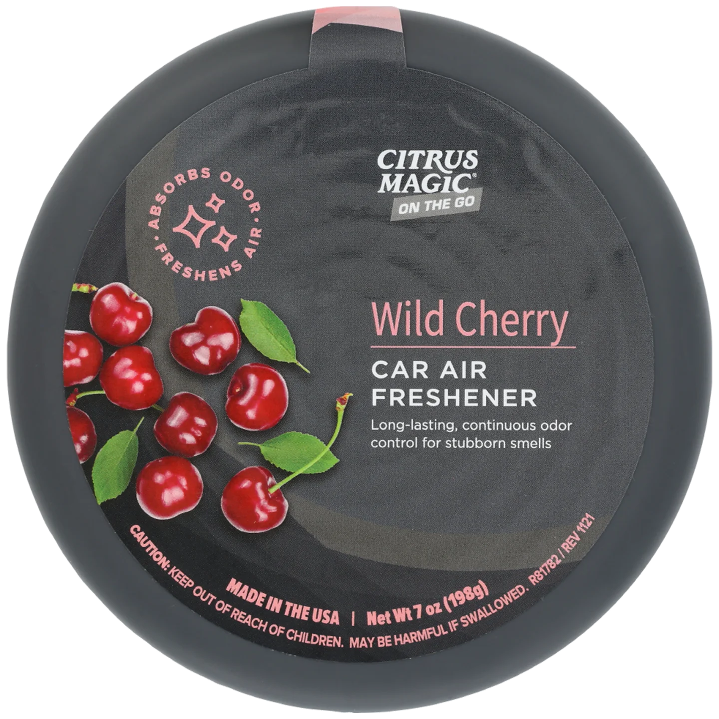 Car Air Freshener Jar - Organic 4 Scent Kitbubble Gum, Cherry, New