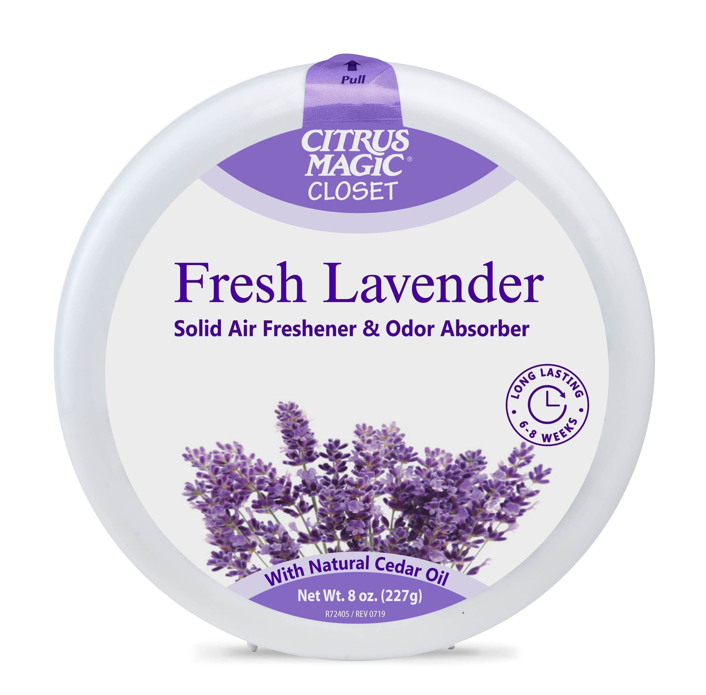 Citrus Magic For Closets Odor Absorbing Solid Air Freshener, Fresh Lavender