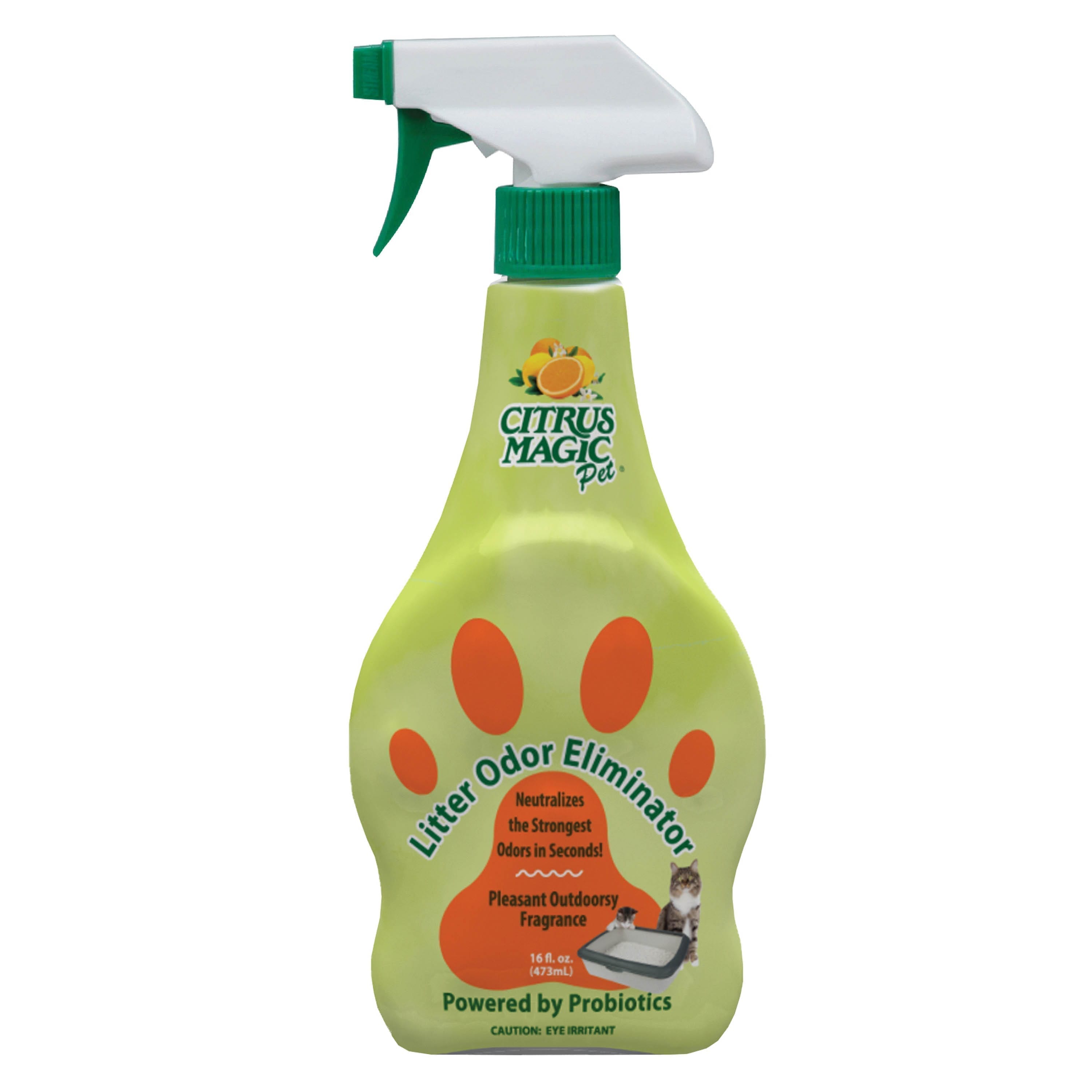 Citrus Magic Pet Probiotic Litter Odor Eliminator, Outdoor Fresh, 16-Fluid Ounce