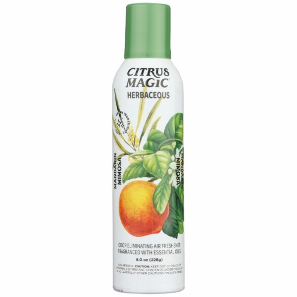 Citrus Magic Herbaceous Odor Eliminating Air Freshener Spray, Mandarin Mimosa, 8-Ounce