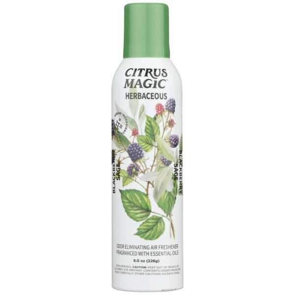 Citrus Magic Herbaceous Odor Eliminating Air Freshener Spray, Blackberry Sage, 8-Ounce