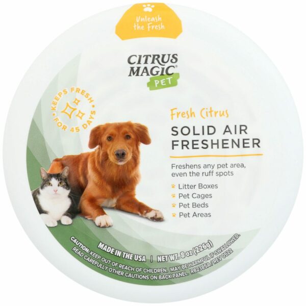 Citrus Magic Pet Odor Absorbing Solid Air Freshener, Fresh Citrus